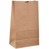 carton de 1000 sacs cabas en papier kraft brun sans poignées 280x150 mm avec soufflets de 90 mm