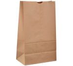 carton de 1000 sacs cabas en papier kraft brun sans poignées 240x120 mm avec soufflets de 80 mm