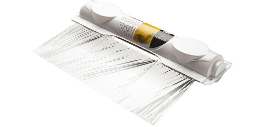rouleau de film étirable en PVC de 100 m en boîte distributrice plastique largeur 30 cm
