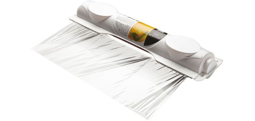 rouleau de film étirable en PVC de 100 m en boîte distributrice plastique largeur 30 cm