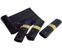 carton de 100 (4 rouleaux de 25) sacs poubelle en PEBD noir 130L épaisseur 45 microns
