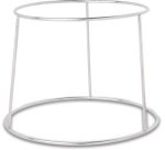 support en acier inoxydable pour plateau de fruits de mer h 18 cm