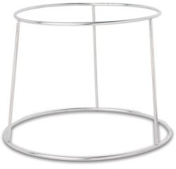 support en acier inoxydable pour plateau de fruits de mer h 18 cm