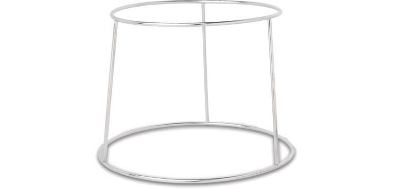 support en acier inoxydable pour plateau de fruits de mer h 18 cm