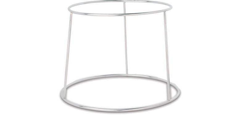 support en acier inoxydable pour plateau de fruits de mer h 18 cm