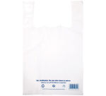 Carton de 1000 (10 paquets de 100) sacs cabas PE basse densité 21+10x40 cm