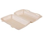 Carton 360 (4 sachets de 90) boîtes kebab en PPE avec couvercle articulé 24,3 X 15,4 hauteur 6,6 cm