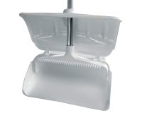 pelle basculante avec capot de fermeture et peigne intégré blanc
