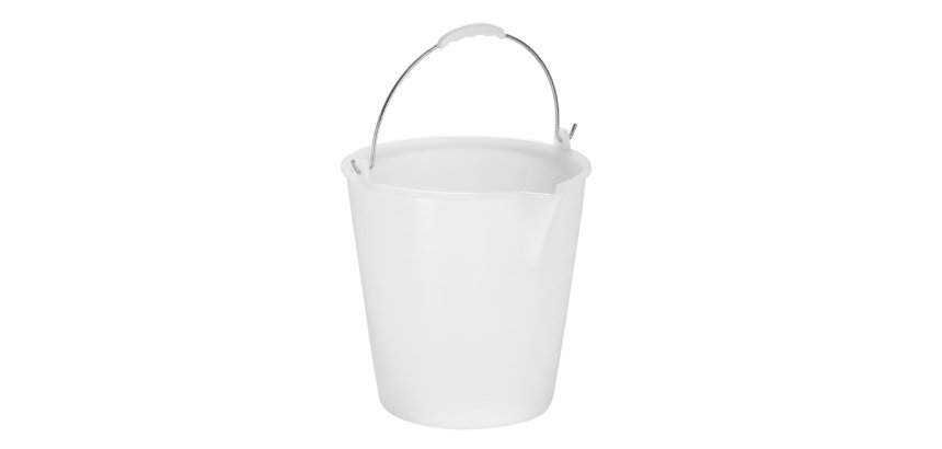 seau 12 blanc 28 cm