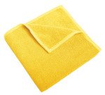 lot de 10 microfibres recyclées 38x36 cm jaune