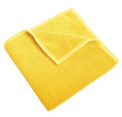 lot de 10 microfibres recyclées 38x36 cm jaune