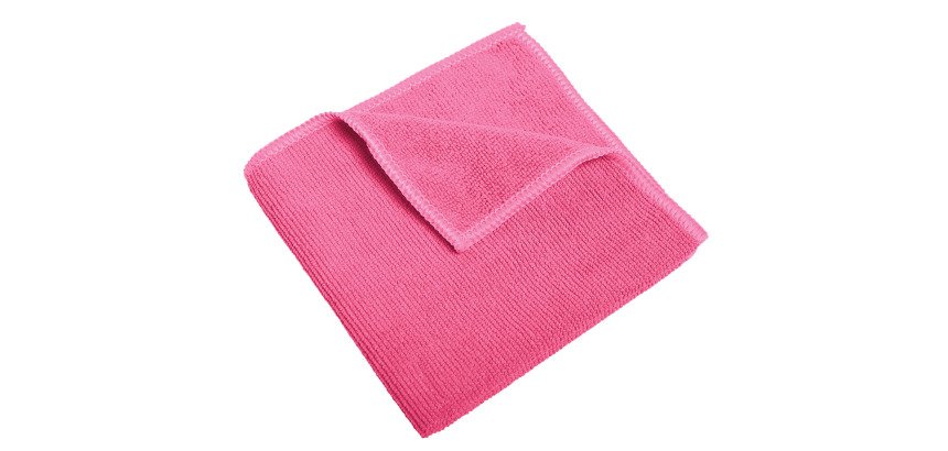 lot de 10 microfibres recyclées 38x36 cm rose