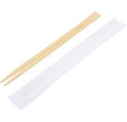 paquet de 100 baguettes en bambou 21 cm sous sachet individuel