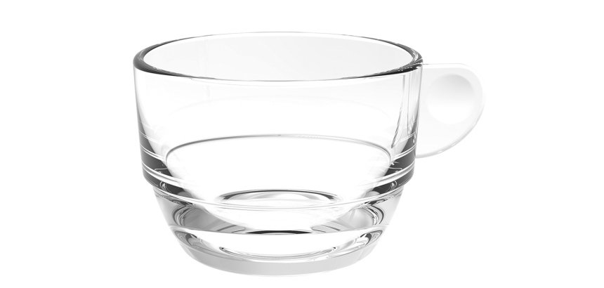 lot de 6 tasses 16,6 cl en SAN transparent