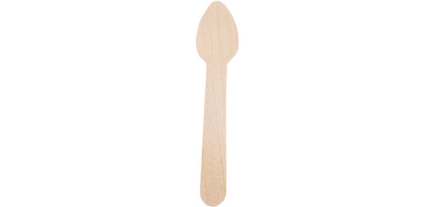 paquet de 100 mini cuillères en bois 9,5 cm