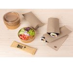 carton de 250 sets couverts bois 6/1 : fourchette, couteau, cuillère, serviette 2 plis, sel, poivre