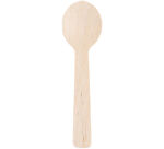 paquet de 100 petites cuillères en bois 10 cm