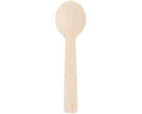 paquet de 100 petites cuillères en bois 10 cm
