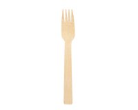 paquet de 100 fourchettes en bambou 17 cm