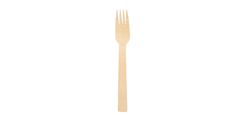 paquet de 100 fourchettes en bambou 17 cm