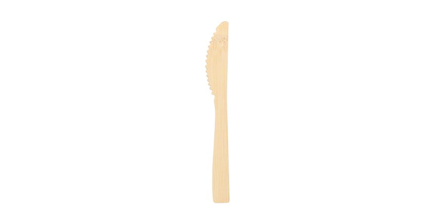 paquet de 100 couteaux en bambou 17 cm