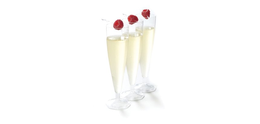 carton de 100 (10 sachets de 10) flûtes à champagnes réutilisable en PS