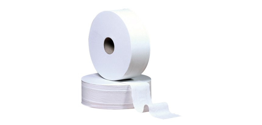 carton de 12 rouleaux de papier hygiénique mini-jumbo 160 m 890 formats 160x85 mm 160 m Ecolabel