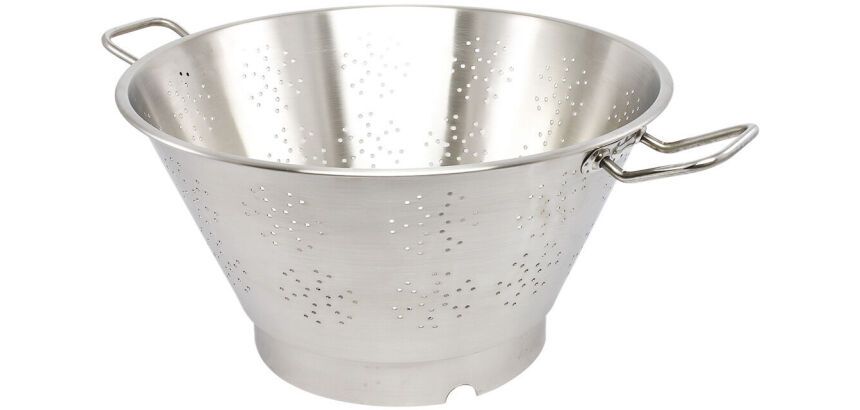 passoire conique inox fond cerclé 50 cm
