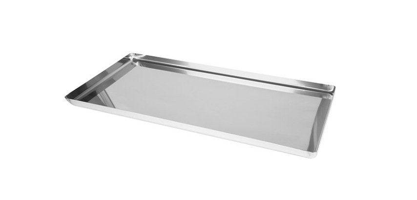 plaque pâtissière inox bords droits 60x40 cm