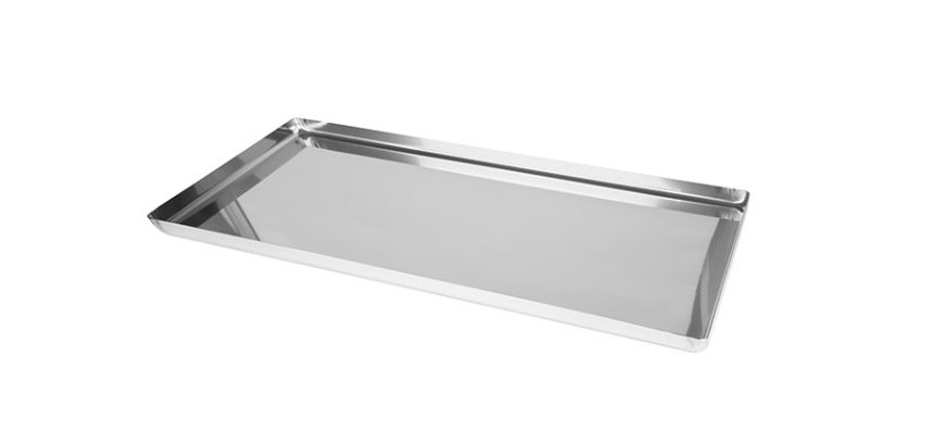 plaque pâtissière inox bords droits 60x40 cm