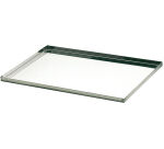 plaque pâtissière inox bords droits GN 1/1 53x32.5 cm