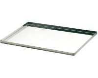 plaque pâtissière inox bords droits GN 1/1 53x32.5 cm