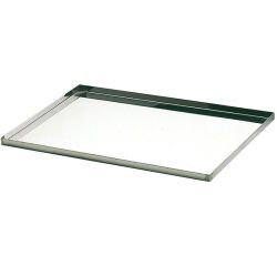 plaque pâtissière inox bords droits GN 1/1 53x32.5 cm