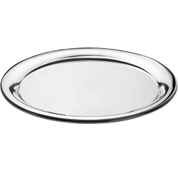 plateau limonadier en acier inoxydable ø 40 cm