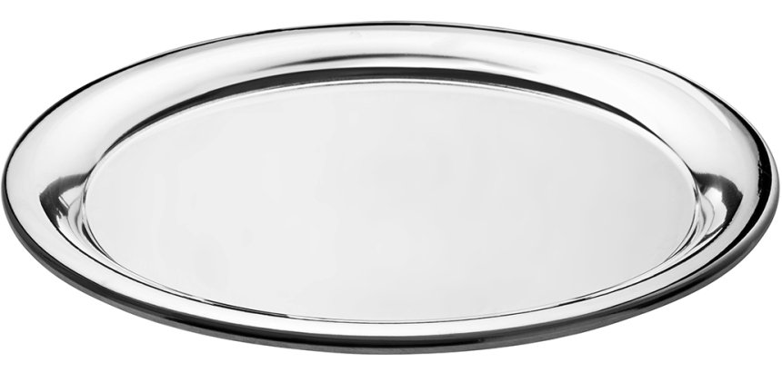 plateau limonadier en acier inoxydable ø 40 cm
