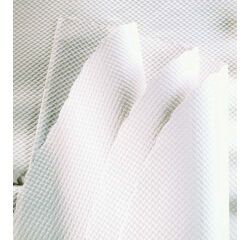 paquet de 500 nappes en papier damassé blanc 70x70 cm