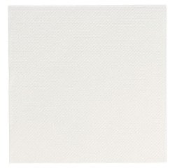 carton de 2400 (24 x 100) serviettes en papier ouate double point, 2 plis, 20x20 cm, blanc