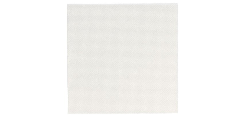 carton de 2400 (24 x 100) serviettes en papier ouate double point, 2 plis, 20x20 cm, blanc