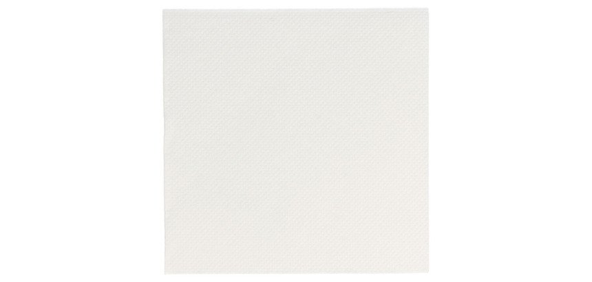 carton de 2400 (24 x 100) serviettes en papier ouate double point, 2 plis, 20x20 cm, blanc