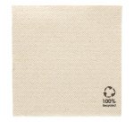carton de 2400 (24 x 100) serviettes en papier ouate double point, 2 plis, 20x20 cm, kraft
