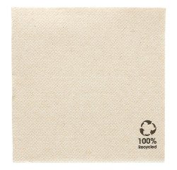 carton de 2400 (24 x 100) serviettes en papier ouate double point, 2 plis, 20x20 cm, kraft
