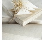 carton de 1200 (24 paquets de 50) serviettes en ouate, 2 plis, 33x33 cm nature kraft brun