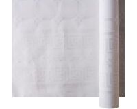 rouleau de nappe en papier damassé blanc 120 cm 10 mètres
