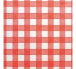 carton de 500 sets de table en papier gaufré 40x30 cm décor carreaux rouges et blancs