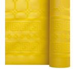 rouleau de nappe en papier damassé de 25 mètres - largeur 1,20 m, citron