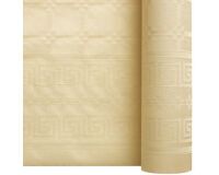 rouleau de nappe en papier damassé de 25 mètres - largeur 1,20 m, ivoire