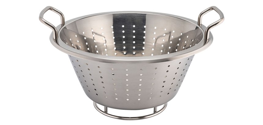 passoire inox conique à anses 28 cm