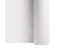carton de 4 rouleaux de chemin de table/tête à tête en non tissé, avec prédécoupe tous les 30 cm, 24m, largeur 40 cm, blanc