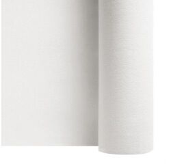 carton de 4 rouleaux de chemin de table/tête à tête en non tissé, avec prédécoupe tous les 30 cm, 24m, largeur 40 cm, blanc