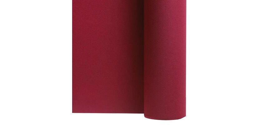 carton de 4 rouleaux de chemin de table/tête à tête en non tissé, avec prédécoupe tous les 30 cm, 24m, largeur 40 cm, bordeaux